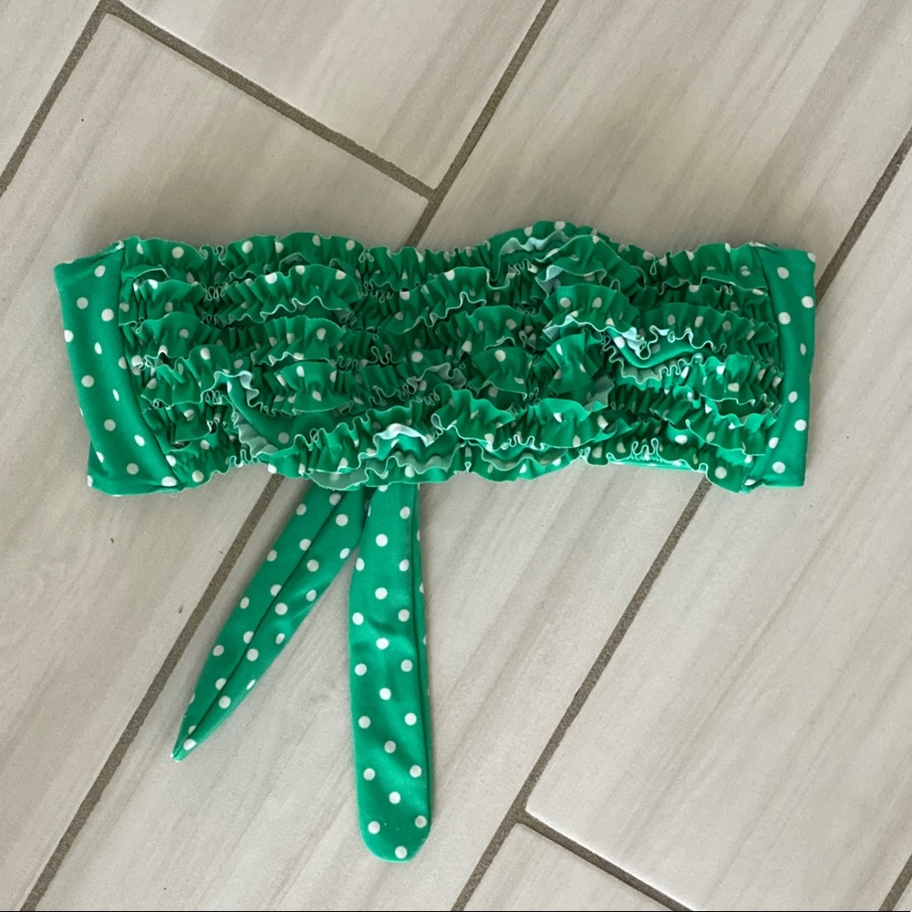 Victoria’s Secret Ruffled Bandeau Bikini Top